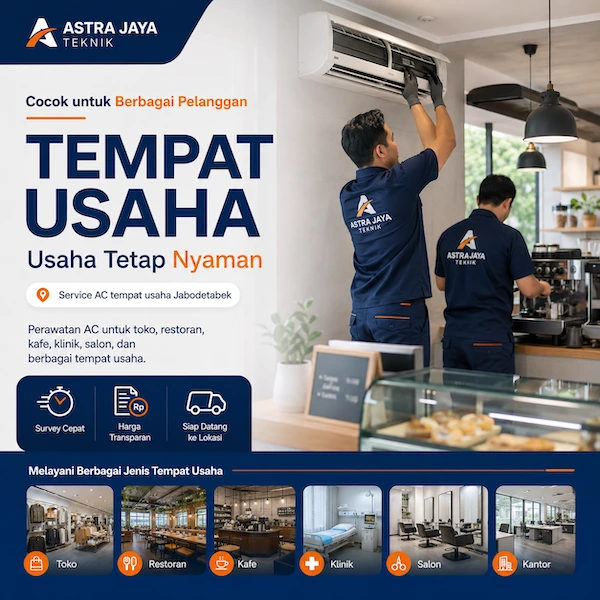 Service AC tempat usaha Jabodetabek